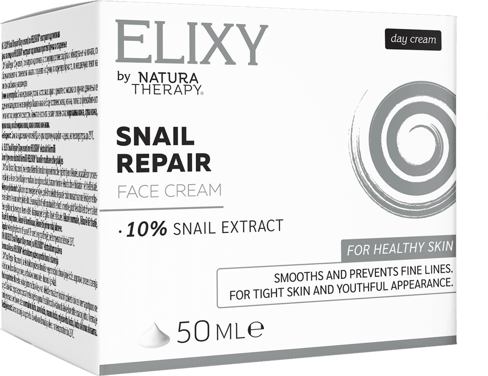 ELIXY Snail Repair 50 мл. - дневен крем за лице – лице | NaturaTherapy – натурални добавки от България